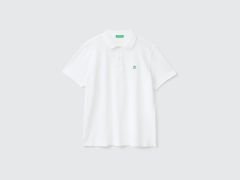 ERKEK BEYAZ REGULAR FİT KISA KOLLU POLO TSHİRT
