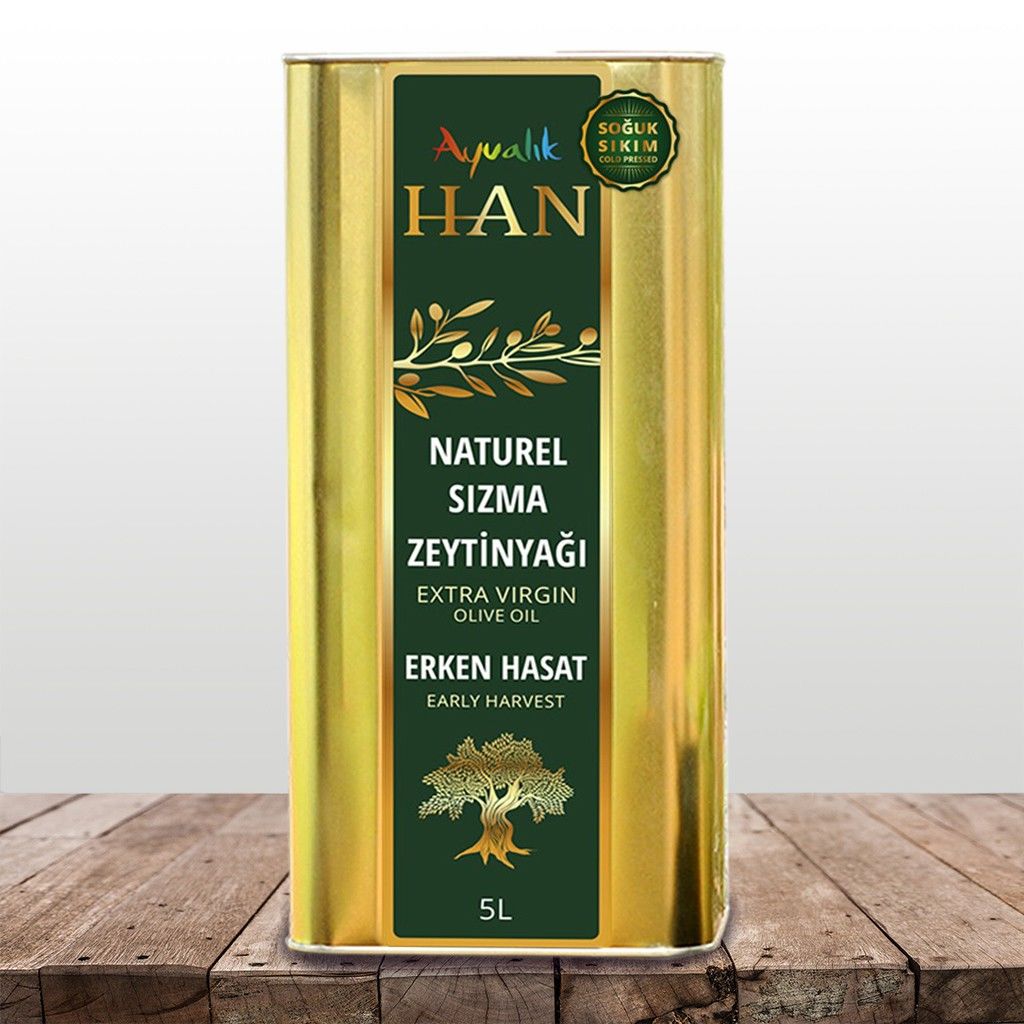Erken Hasat Soğuk Sıkım Natürel Sızma Zeytinyağı 5 L