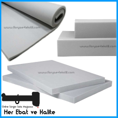 Sünger Yatak Minder 18-22-28-32 Dansite 10Cm 100*190 Gri 18D Sünger (orta sert)