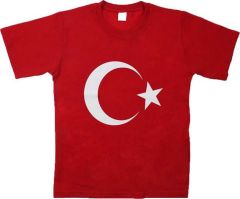 AY YILDIZ BASKILI ÇOCUK TİŞÖRTÜ 10 ADET FİYATIDIR.(1 DESTE)