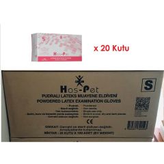 Muayene Eldiveni Lateks Pudralı 20 Kutu