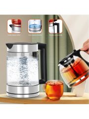 Telpox Relax 2 Litre Kapasiteli Işıklı Cam Filtreli Kettle/su ST-9384 Isıtıcı