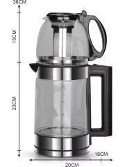 Telpox Relax 2 Litre Kapasiteli Işıklı Cam Filtreli Kettle/su ST-9384 Isıtıcı