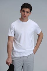 Modern Graphic T- Shirt Whıte